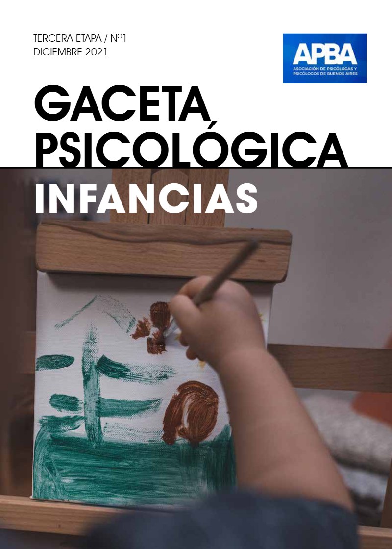 Portada Gaceta Psicológica N° 1 — Infancias