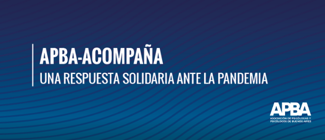 APBA-Acompaña: una respuesta solidaria ante la pandemia
